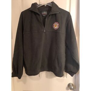 Nhl Chicago Blackhawks Official Rink Partner Fleece Pullover‎ 1/4 Zip Men's L